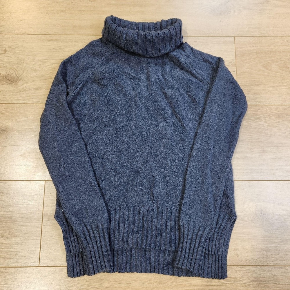 Sherpa Yuden Jumper Sweater Womens Small Blue Merino Alpaca Wool Pullover Knit